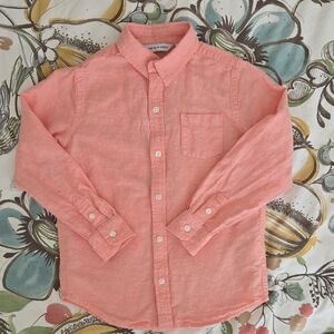 Janie and Jack Boys Linen-Cotton Button-front Shirt 5